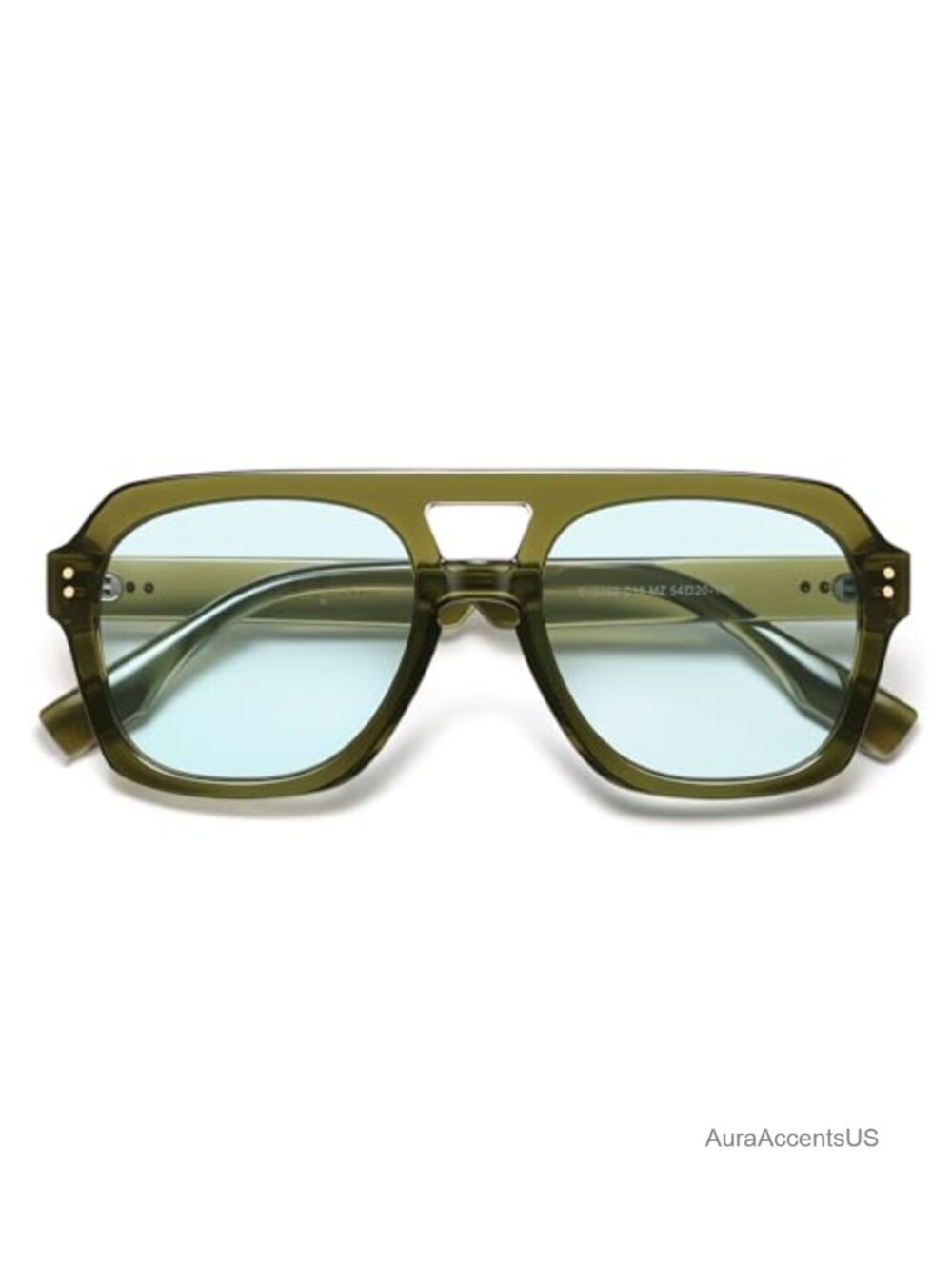 Retro Polarized Aviator Sunglasses UV400 TAC Lens Full Frame Unisex